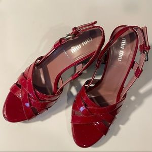 MIU MIU RED sandals
